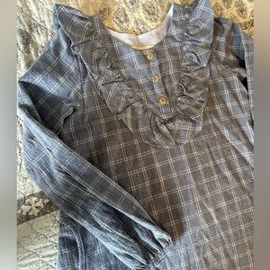 Plaid Ruffle Cottage Dress